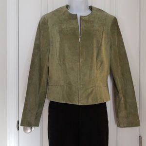 Anne klein Sage Green suede jacket